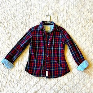 L.O.G.G H&M 100% Cotton Plaid Flannel Shirt